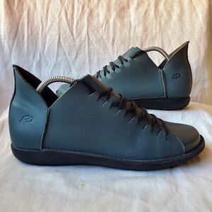 Loints of Holland Nieuwvliet Women's Leather Casual Shoes Green Size EU 42/US 11